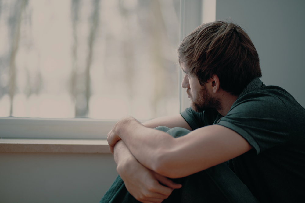 Depressed Man anxiety vs depression